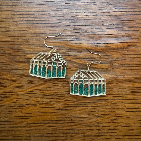 Acrylic greenhouse earrings - Picture 1 of 1